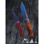 Palta Outdoor Bushcraft Bıçak ve Çakı 2'li Set Hakiki Deri Kılıf Hediyeli