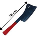 Palta Outdoor Karbon Çelik Kemik Satırı Kemik Odun Kırma Parçalama Satır Kırmızı Türk Bayraklı 38 cm
