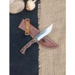 Palta Outdoor Verzalit Saplı Yelkenli Model 21CM Paslanmaz Çelik Bıçak Deri Kılıf Hediyeli