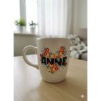 Palto Tasarım Anne Krem Oval Kupa - Hediyelik Kupa Fincan Mug - 1 Adet