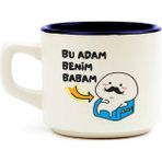 Palto Tasarım Bu Adam Benim Babam Beyaz Venüs Kupa - Hediye Seramik Kupa - 1 Adet