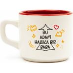 Palto Tasarım Bu Adam Harika Bir Baba! Beyaz Venüs Kupa - Hediye Seramik Kupa - 1 Adet