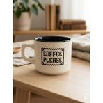 Palto Tasarım Coffe Please Beyaz Venüs Kupa -Hediyelik Kupa Fincan Mug - 195 ml