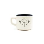 Palto Tasarım Çöp Adam Beyaz Venüs Kupa - Hediyelik Kupa Fincan Mug