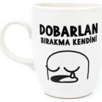 Palto Tasarım Dobarlan Bırakma Kendini Krem Oval Kupa