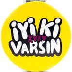 PALTO TASARIM İyi Ki Varsın Cep Çanta Makyaj Aynası - Kompakt Cep Aynası
