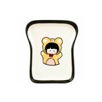 PALTO TASARIM Kawaii Ayı Tasarım Tost Tabağı - Kahvaltı Sunum Tabağı
