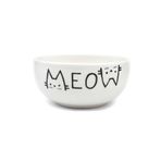 PALTO TASARIM Meow Krem Parlak Seramik Kase - Hediye Seramik Kase