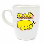 Palto Tasarım Nah! Krem Oval Kupa - Hediye Seramik Kupa