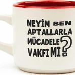 Palto Tasarım Neyim Ben? Aptallarla Mücadele Vakfı Mı? Beyaz Venüs Kupa - Hediye Seramik Kupa