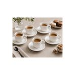 PALU GASTRO Porselen Espresso Fincanı, 70 cc, 6'lı Set