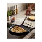PALU GASTRO Silikon ve Paslanmaz Çelik Servis Spatulası, Lacivert, 34 cm, Çelik Saplı