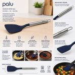 Palu Silikon Spatula Paslanmaz Çelik Saplı Isıya Dayanıklı Servis Spatulası - 1 Parça Spatula