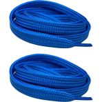 palwin Exclusive 120 cm Ayakkabı Bağcığı, Yassı Çift Katmanlı Örgülü Nike Adidas Vans Için Bağcık - Mavi