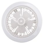 PAMENET E27 tavan vantilatörü, ışıklı, düşük kapalı fan ışığı, gizli elektrikli fan lambası tutucusu ()