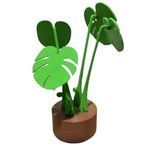 PAMENET Monstera bitki bardak altlığı kaymaz bardak altlığı seti, Monstera, tropikal yapraklı bitkiler bardak altlığı ev dekorasyonu,