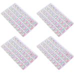 PAMENET taş dikmek kristal berraklığında AB giysi dikiş cam boncuk Flatback 2 delik elbise yapımı 10x14mm