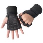PAMENET XL spor eldiveni erkekler ve kadınlar için egzersiz eldiveni, fitness vücut geliştirme, ağırlık kaldırma, spor salonu, el bebek eldiveni, siyah B