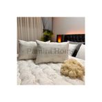 Pamira Home Kapitoneli %100 Merinos Boncuk Yün Yastık Seti 2 Adet