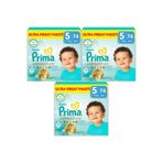Pampers Prima Premium Care Bebek Bezi, Beden 5 (11-16 kg), 74 Adet