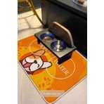 Pamuk Halı Evcil Hayvan Trendline Kedi Köpek Mama Paspası , Yavru ve Yetişkin Kedi Maması Yardım Paspası 40x60