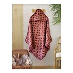 PAMUK HANIM Pamuklu Yumuşacık Bebek Banyo Havlusu 80x80cm Outlet Puantiye/ Gülkurusu