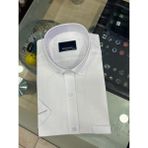 Pamuk Keten Kısakol Erkek Gömlek - Beyaz - 4XL