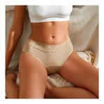 Pamuk Külot Dantel Streç kadın Külot Nefes Kız İç Giyim Büyük Boy Külot S-2XL (Color : Coffee, Size : 1PC_XL)