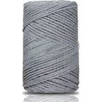 Pamuk Makrome 2 mm Gri