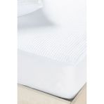 Pamuk Örme Full Kenar Fitted Sıvı Geçirmez Alez / Yatak Koruyucu - 180 x 200 cm - Beyaz