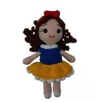 Pamuk Prenses Öğrenci Bebek Amigurumi Organik Anahtarlık Oyuncak