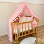 Pamuka Bebek Beşik Cibinlik Pink