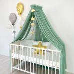 Pamuka Bebek Beşik Cibinlik Sage Green
