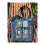 pamukcanta Vincent Van Gogh Kanvas Bez Çanta Yıkanabilir Metal Çıtçıtlı 35x38cm (KÜÇÜK BOY)