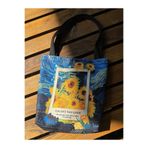 pamukcanta Vincent Van Gogh Kolaj Kanvas Bez Çanta Yıkanabilir Metal Çıtçıtlı 35x38cm (KÜÇÜK BOY)