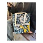 pamukcanta William Morris Kanvas Bez Çanta Yıkanabilir Metal Çıtçıtlı 35x40cm (KÜÇÜK BOY)