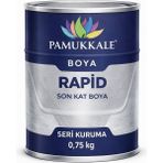 Pamukkale 1402 Rapid Hızlı Kuruyan Metal Boyası Parlak 0.75 kg Boncuk Mavi Ral 5017 - diğer