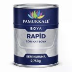 Pamukkale 1402 Rapid Hızlı Kuruyan Metal Boyası Parlak 0.75 Kg Kirli Beyaz Ral 9002