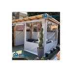 pamukkale branda 150 X 250 Pvc Şeffaf Branda Kapama Kış Bahçesi Fermuarlı GRİ