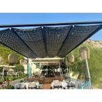 Pamukkale Branda Kamuflaj Örtü Ağ Ithal Kumaş Gölgelik Dekoratif Antrasit Renk File 3 M x 12 M - 3M X 12M