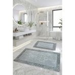 Pamukkent Süper Emici 2'li%100 Pamuk Ultra Lüks Banyo Paspası Seti 60x100 cm ve 50x60 cm