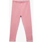 Pamuklu Beli Lastikli Basic Tayt - Pembe - 9 - 12 Ay