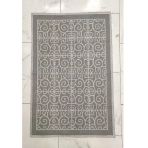 Pamuklu Bukle Lüks Kilim (80x125)-Spiral Gri