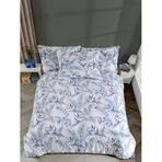 Pamuklu Çift Kişilik Nevresim Takımı - Yumuşak Dokulu 200x220 cm (Çarşafı King Size) Mavi