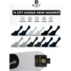 Pamuklu Erkek Babet Çorap Dikişsiz Görünmez Kaydırmaz Silikonlu 12’li Paket - 40 - 44 - Çok Renkli
