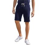 Pamuklu Erkek Casual Şort 2 İplik Yan Cepli Bağcıklı Regular Fit Kalıp Boru Paça Gri Günlük Bermuda (Lacivert, S)