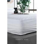 Pamuklu Fitted Full Kenar Su Sıvı Geçirmez Yatak Koruyucu Alez Çarşaf Beyaz 180x200