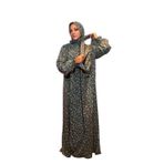 Pamuklu, Kaliteli, Hafif ve Yumuşak Kumaştan, Tek Parça, Pratik, Siyah Çantalı Namaz Elbisesi