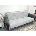 Pamuklu Kaymaz Alaca Koltuk-çekyat Örtüsü 170x220 -gri Gri