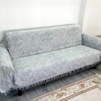 Pamuklu Kaymaz Alaca Maxi Boy (170X320) Kolları Kapatan Koltuk Örtüsü